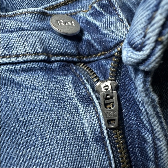 Reformation Jeans Women’s 27 Mid Rise Skinny Destin Medium Wash Distressed 27x27 - Picture 8 of 14